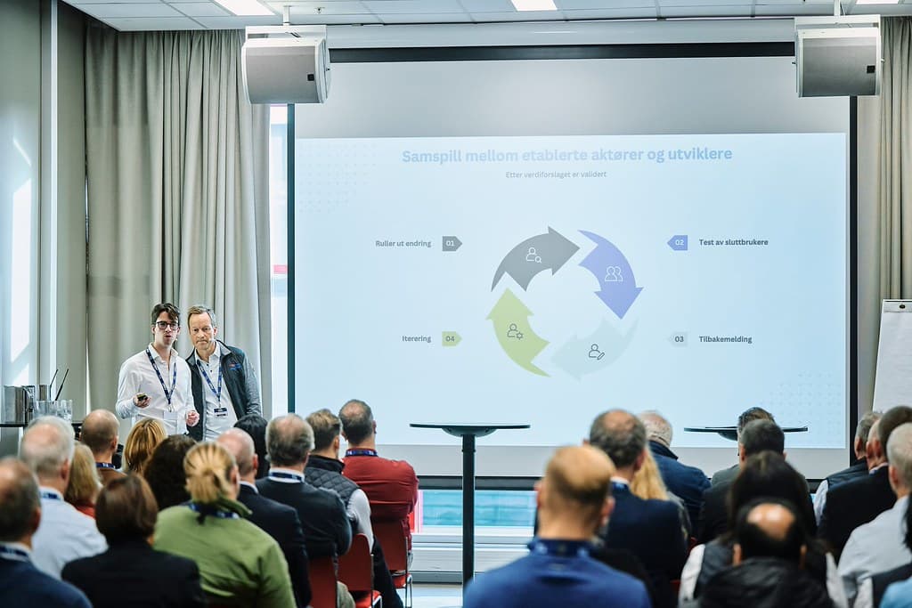 Foredrag om AI-agenter på NHOs transport- og logistikkonferanse